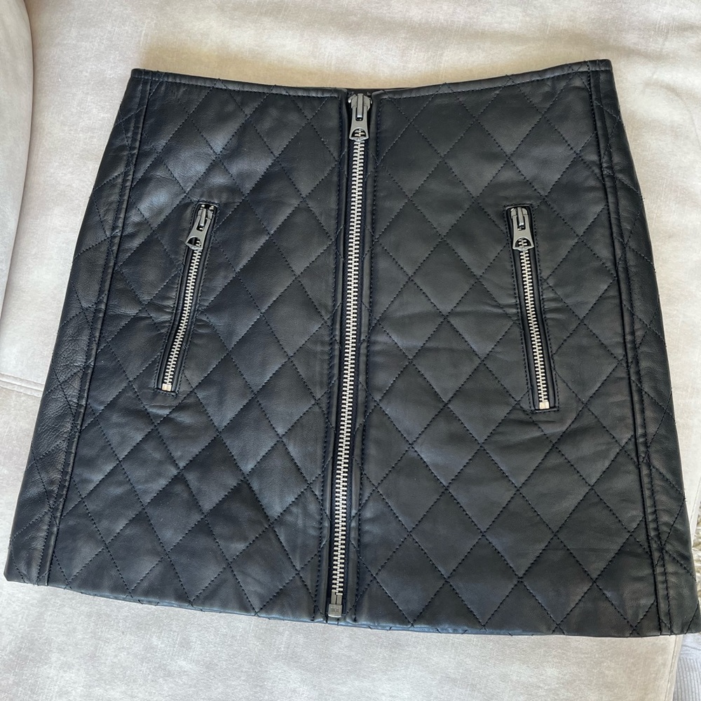 Isabel Marant Etoile Arily Quilted Leather Mini Skirt